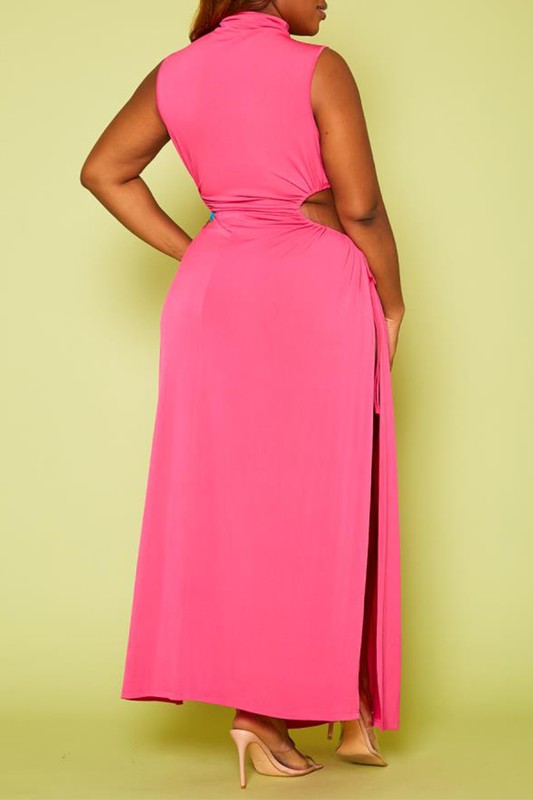 Plus size cut out hotsell maxi dress